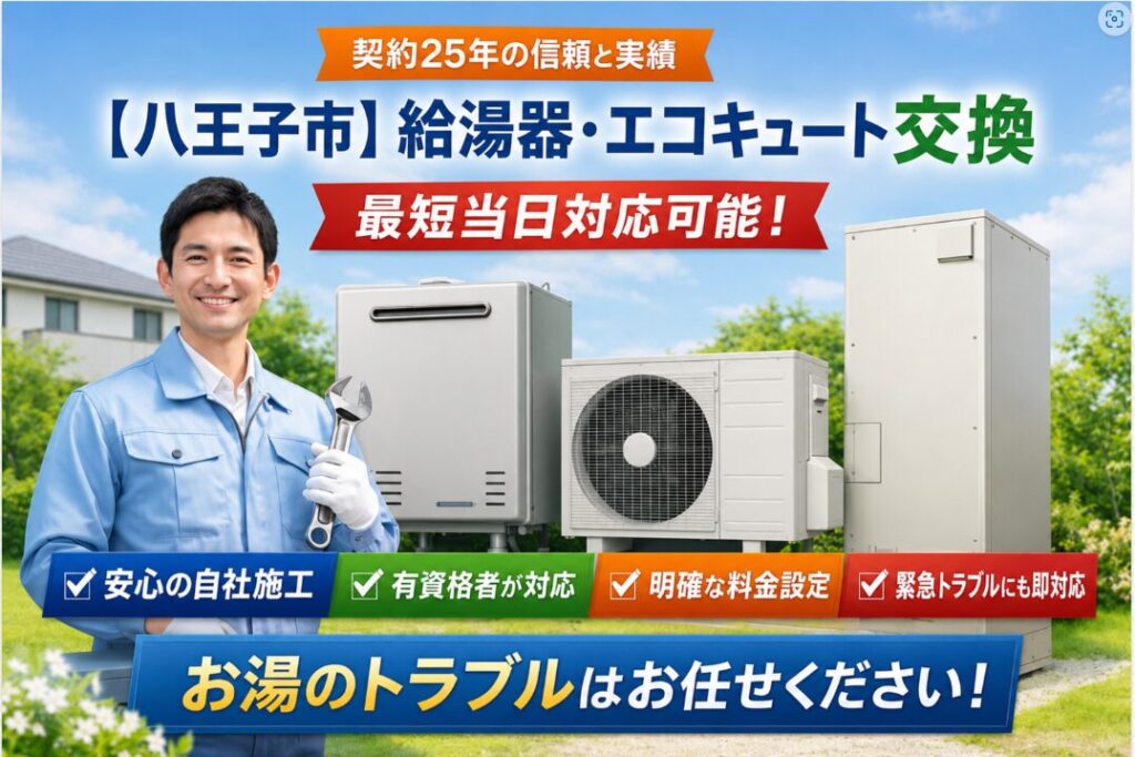 八王子市】給湯器・エコキュート交換なら株式会社ケイズエアシステム 